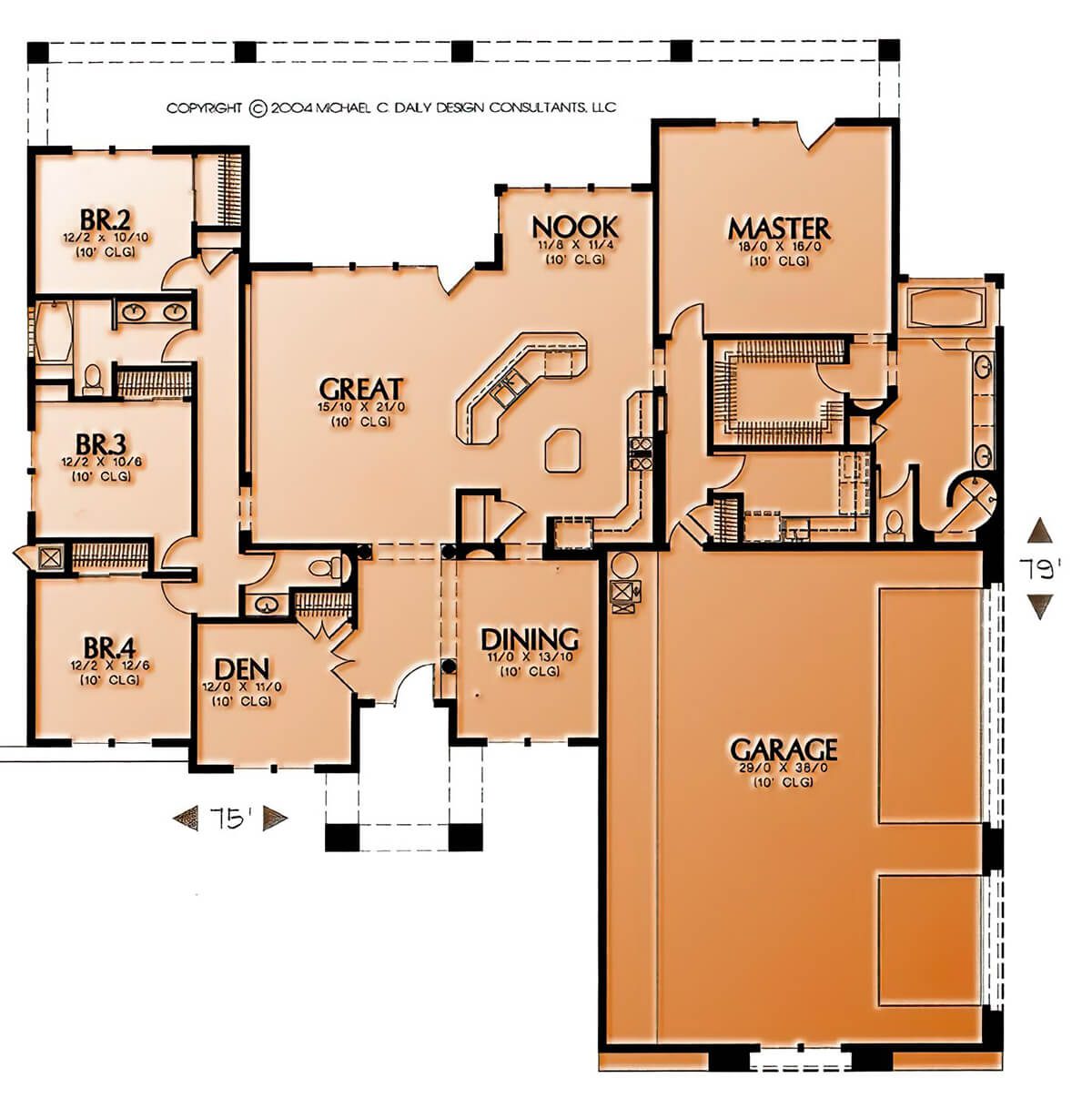 Floor Plan #1242L