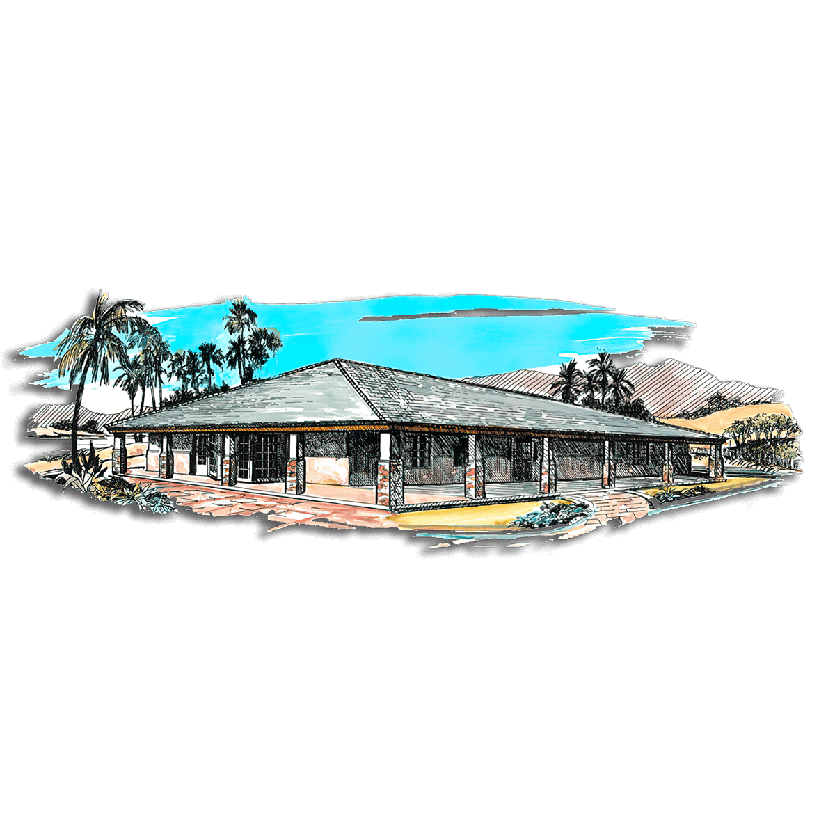 Floor Plan #1244A Rendering