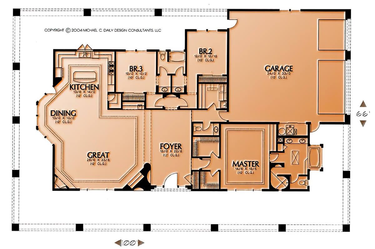 Floor Plan #1244A
