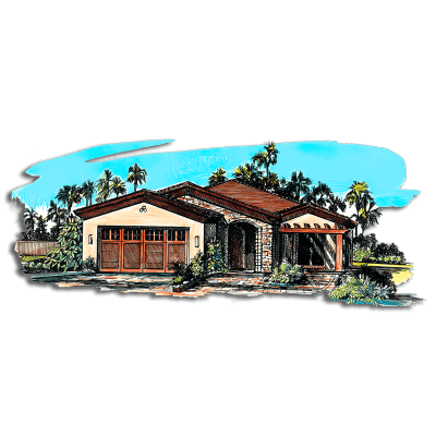 Floor Plan #1252 Rendering