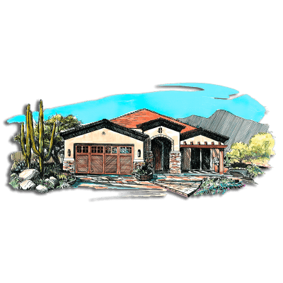 Floor Plan #1252A Rendering