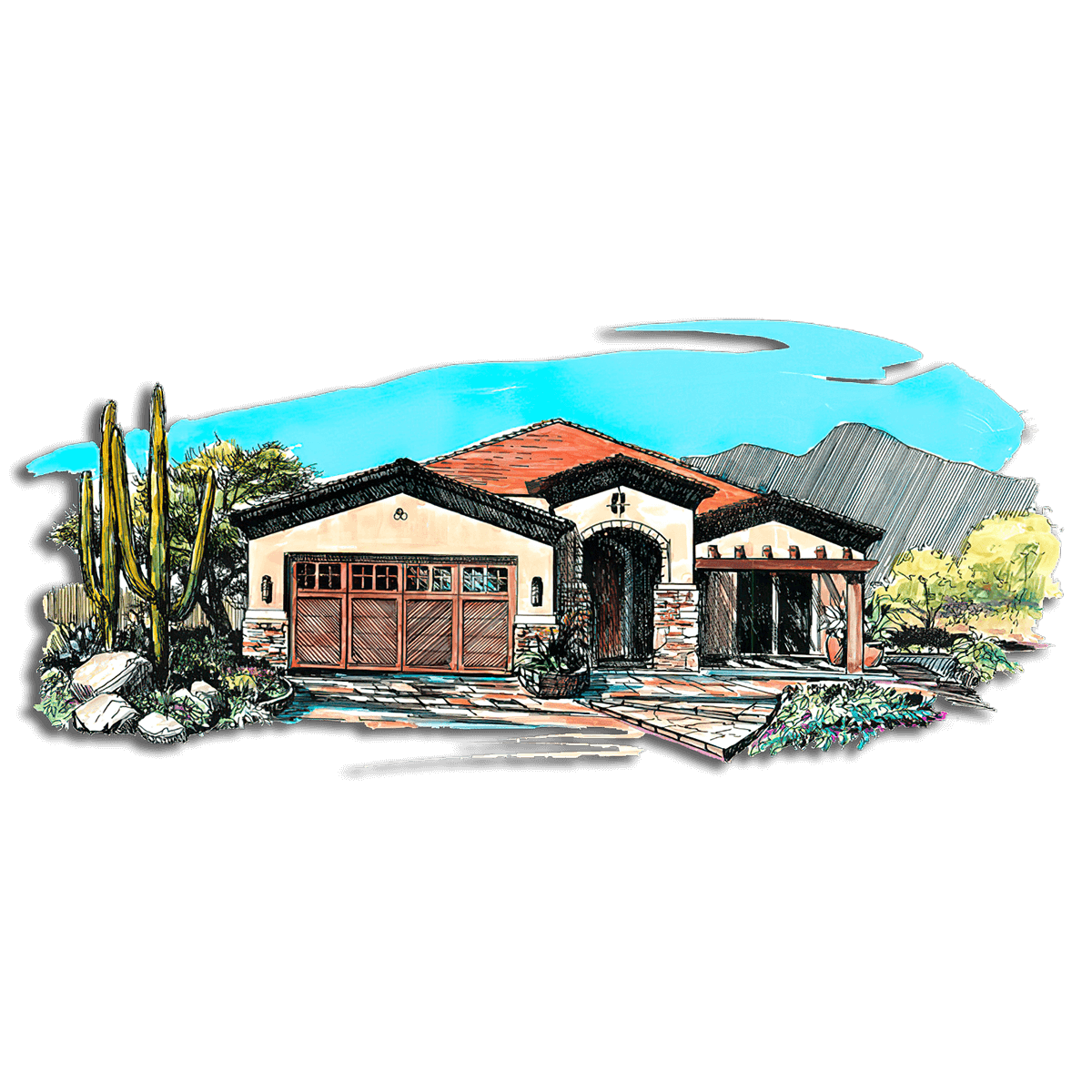 Floor Plan #1252A Rendering
