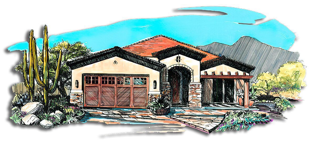Floor Plan #1252A Rendering