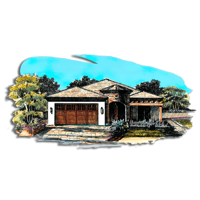 Floor Plan #1252C Rendering