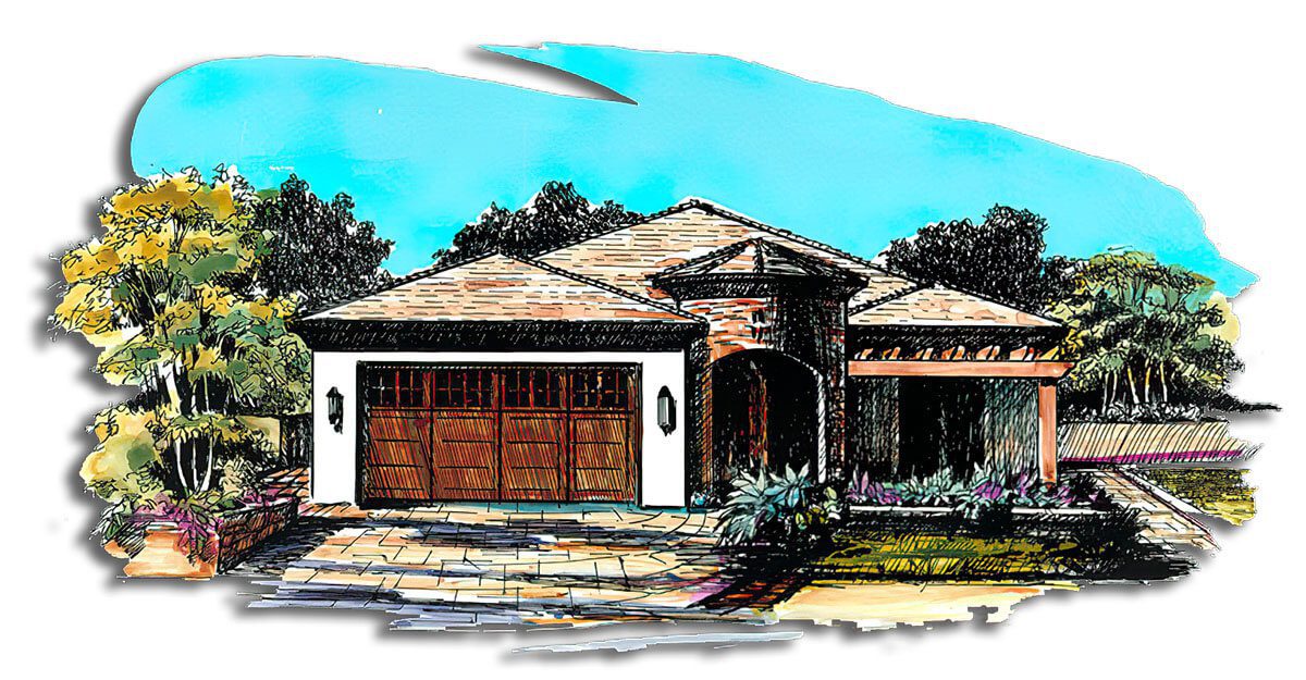 Floor Plan #1252C Rendering