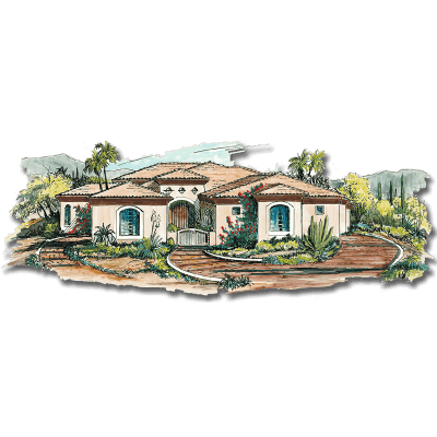 Floor Plan #1256A Rendering