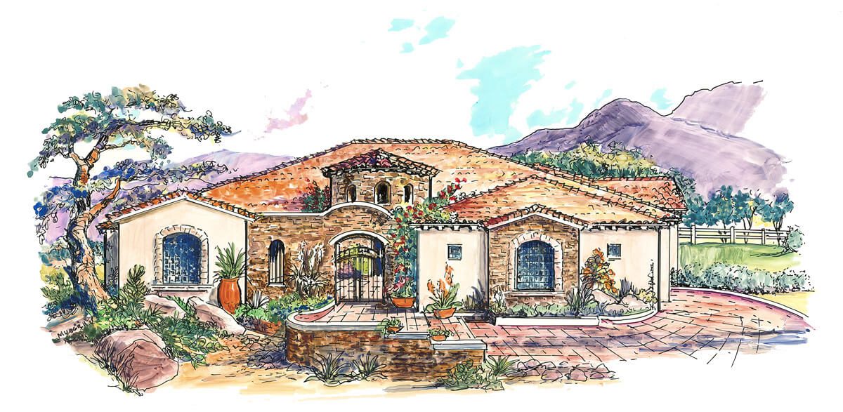 Floor Plan #1257 Rendering