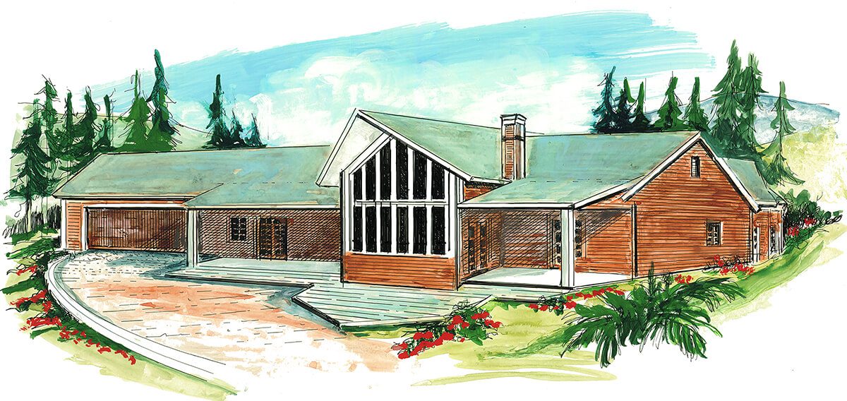 Floor Plan #1262 Rendering