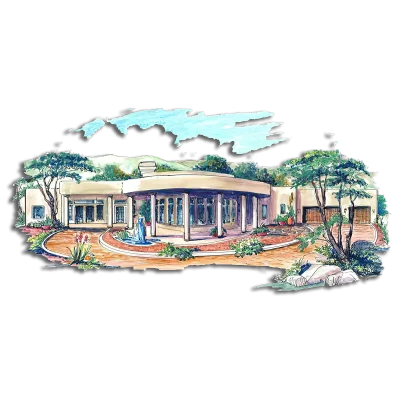 Southwest Home Designs Rendering Plan #1264