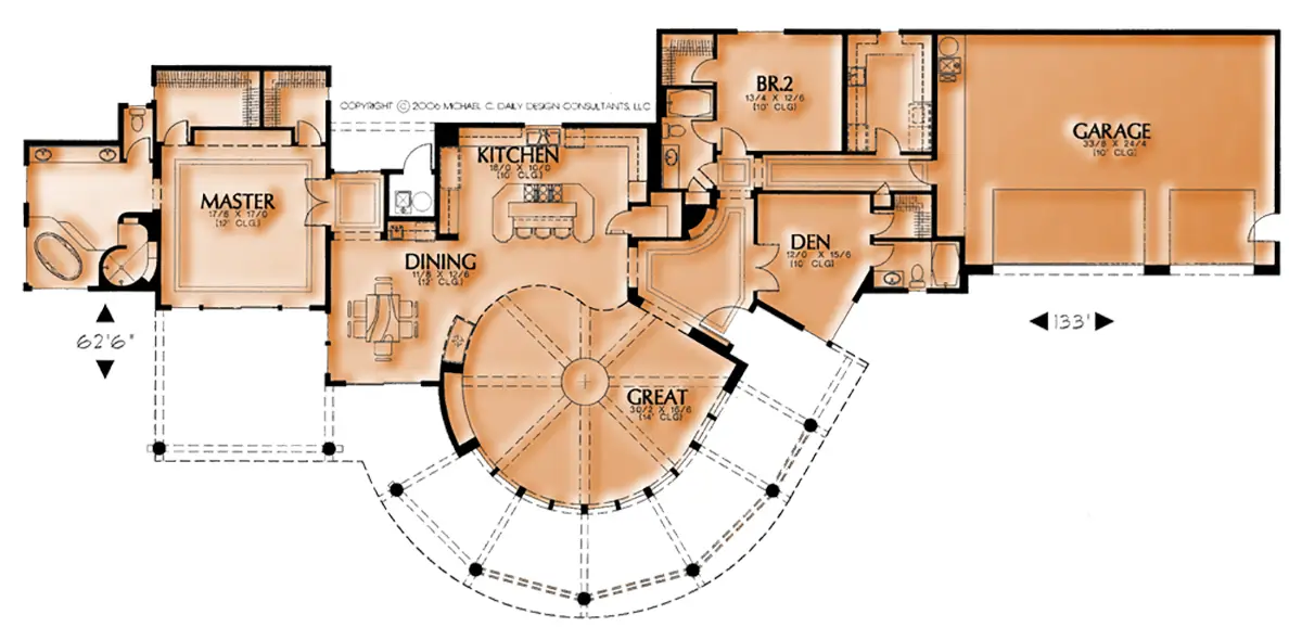 Southwest Home Designs Plan #1264