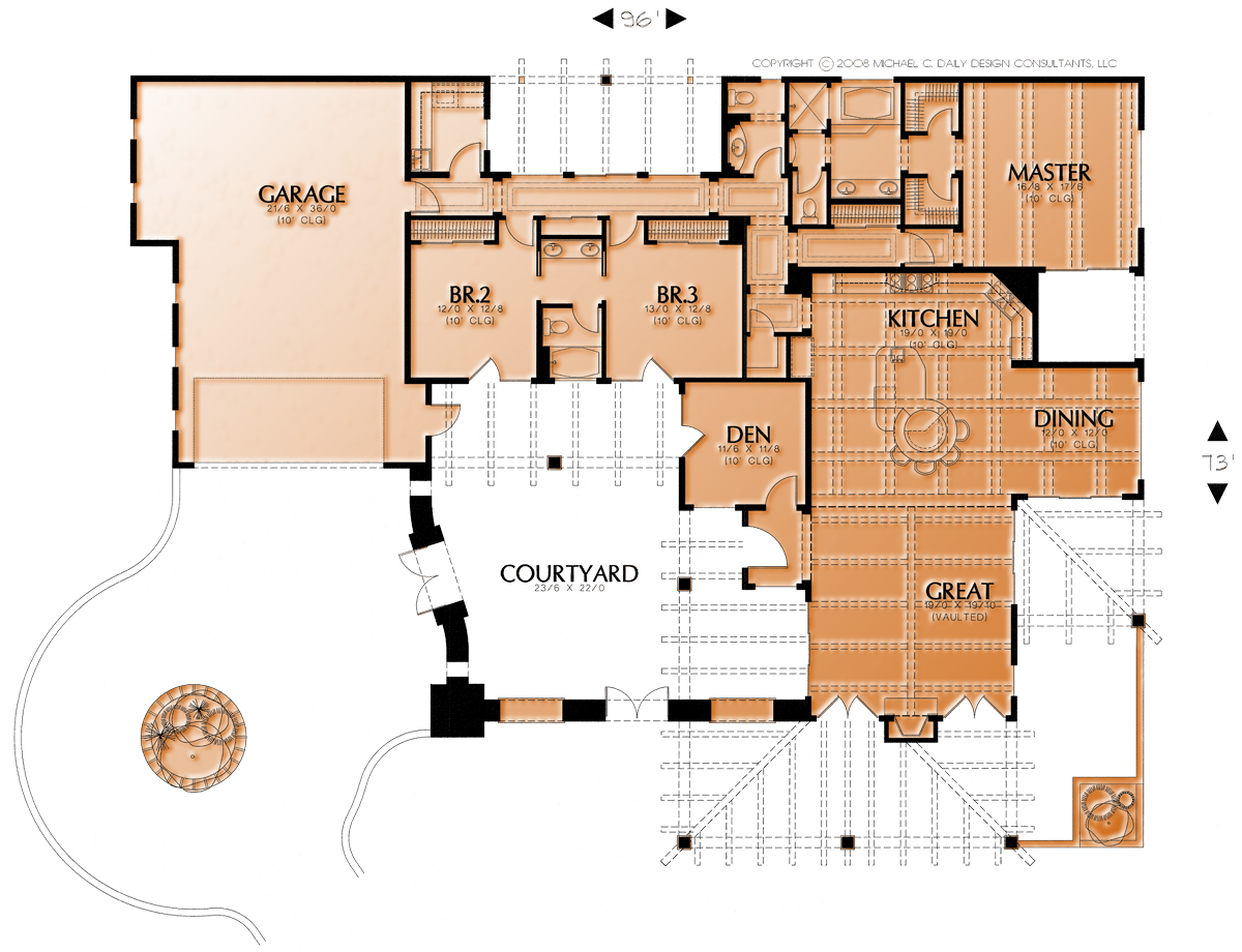 Southwest Home Designs Plan #1267